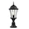 Z-Lite Wakefield 1 Light Outdoor Pier Mounted Fixture, Black & Clear Beveled 522PHM-553PM-BK - alternate 4